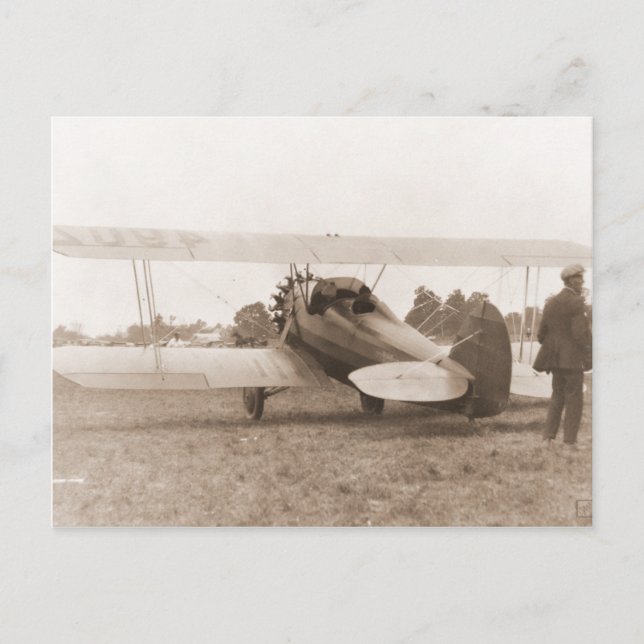 Vintage Airplane Postcard (Front)