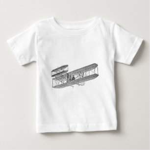 Vintage Airplane Retro Old Biplane Plane Biplanes Baby T-Shirt