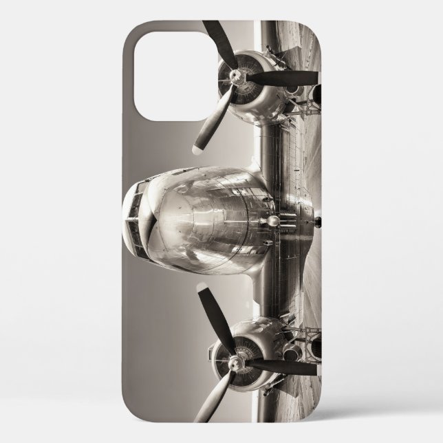 Vintage Airplane Runway Scene Case-Mate iPhone Case (Back)