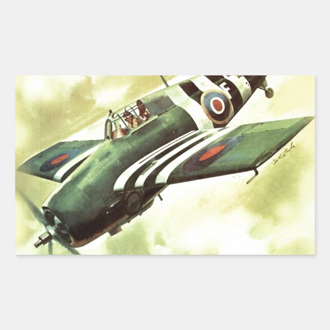 Vintage Airplane Sticker (Front)
