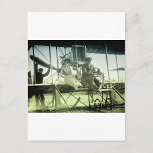 Vintage Airplane Test Postcard
