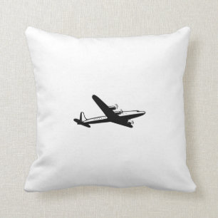 Vintage Airplane Throw Pillow