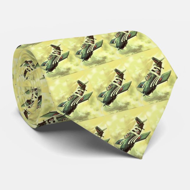 Vintage Airplane Tie (Rolled)
