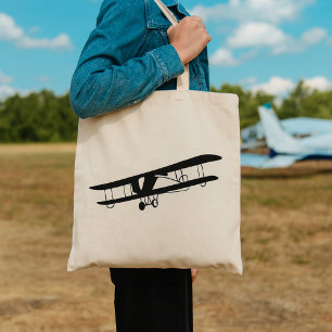 Vintage Airplane Tote Bag