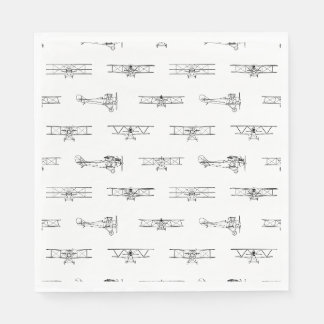 Vintage Airplanes Aviation Themed CUSTOM COLOR Napkin