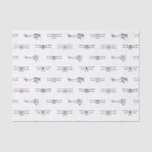 Vintage Airplanes Aviation Themed CUSTOM COLOR Tissue Paper