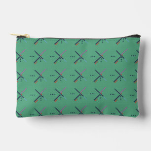Vintage Airport Carpet Pattern Travel Pouch