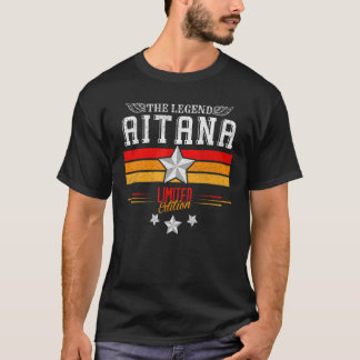 Vintage Aitana T-Shirt Retro Aitana Name Birthday 