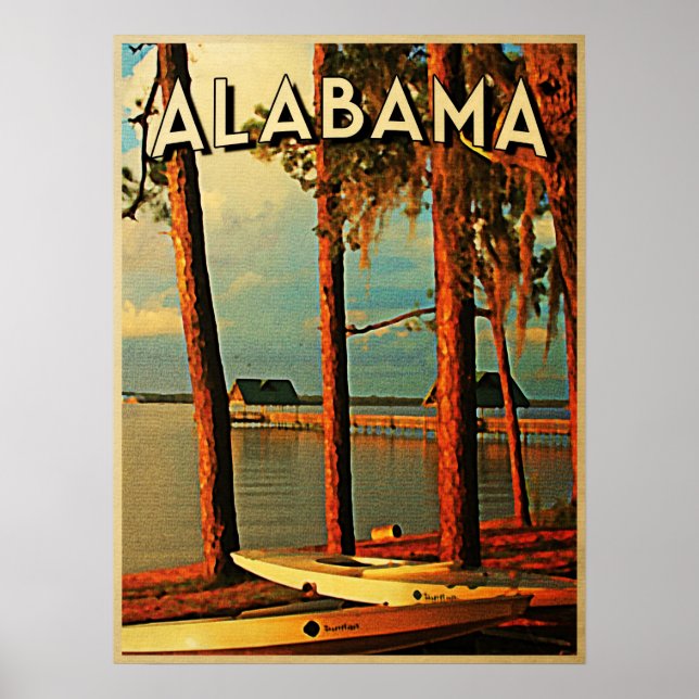 Vintage Alabama Poster (Front)