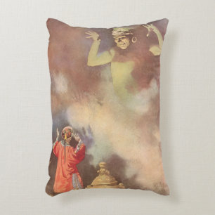 Vintage Aladdin and the Genie of the Lamp, Godwin Accent Pillow