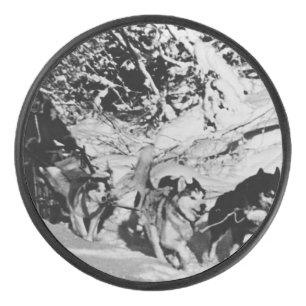 Vintage Alaska eskimo Malamute sled racing mini Ba