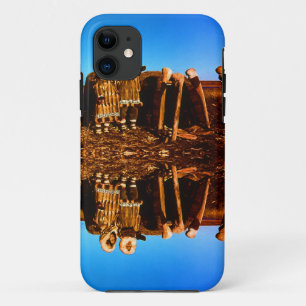 Vintage Alaska Fur clad eskimo arctic sod igloo iPhone 11 Case