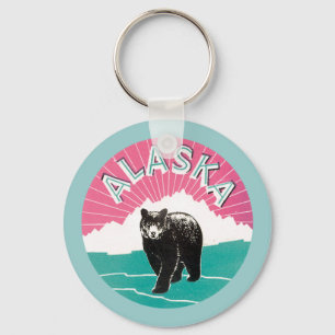 Vintage Alaska Keychain