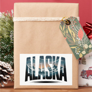 Vintage Alaska Outdoor Adventure Lettering Sticker