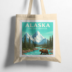 Vintage Alaska Tote Bag