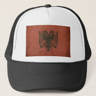Vintage Albania Flag Trucker Hat