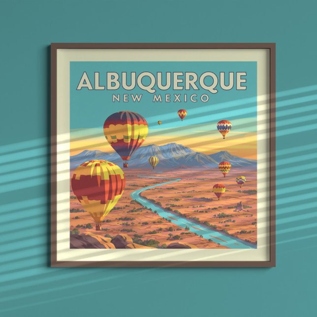 Vintage Albuquerque New Mexico Poster (Creator Uploaded)
