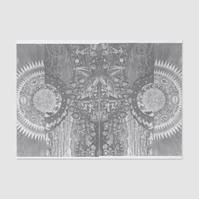Vintage Alchemy Astrological Illustration Tissue Paper (Front)