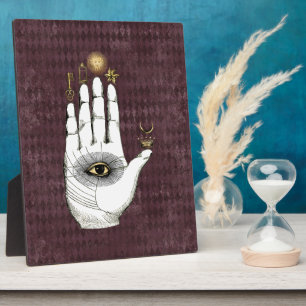 Vintage Alchemy Hand of Mysteries  Tabletop Plaque