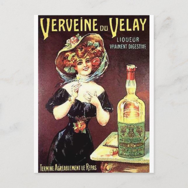 Vintage Alcohol Ads Prints Postcard (Front)