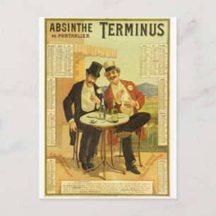 Vintage Alcohol Ads Prints Postcard