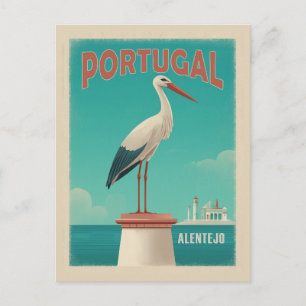 Vintage Alentejo Portugal Travel Postcard