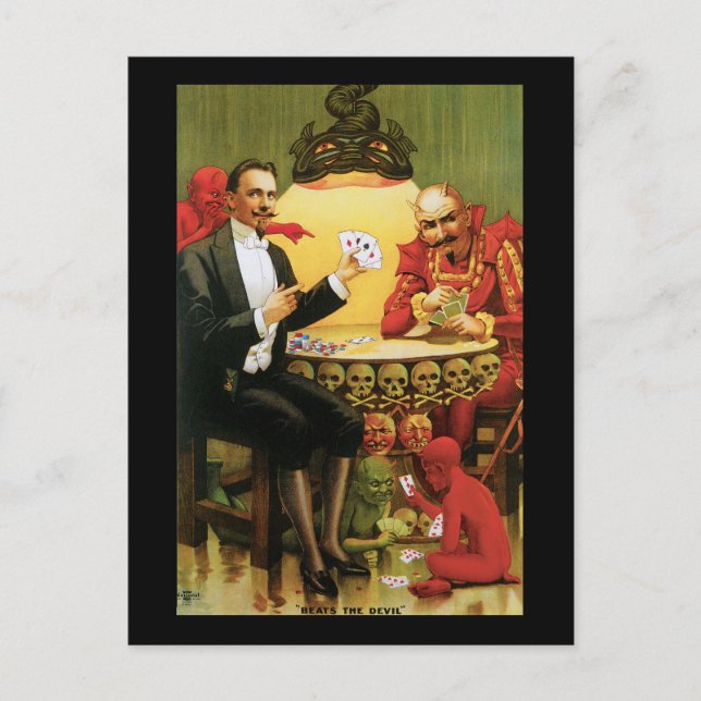 Vintage Alexander Fredrik "Beats the Devil" Postcard (Front)