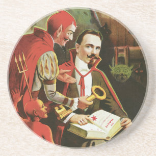 Vintage Alexander Fredrik Magic Poster Coaster