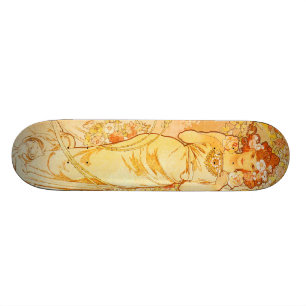 Vintage Alfons M. Mucha Skateboard
