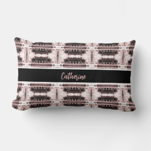 Vintage Algeria Algiers city center Poster Lumbar Pillow