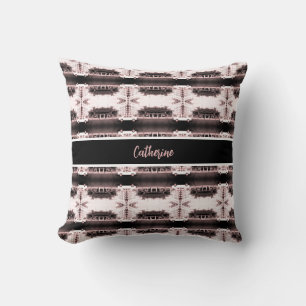 Vintage Algeria Algiers city center Poster Throw Pillow