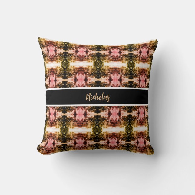 Vintage Algeria Algiers district overview Throw Pillow (Front)