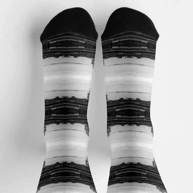 Vintage Algeria Algiers port overview Socks (Top)