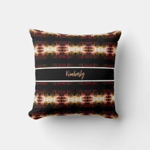 Vintage Algeria Algiers Post office people Throw Pillow