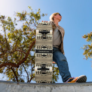 Vintage Algeria Algiers The post office Postcard Skateboard