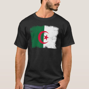 Vintage Algeria Flag Algerian Independence Day T-Shirt