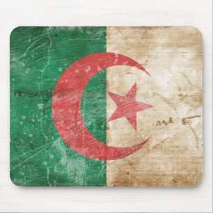 Vintage Algeria Flag Mouse Pad
