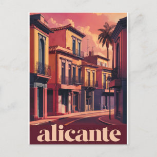 vintage alicante spain postcard