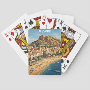 Vintage Alicante Spain Vacation Travel Playing Cards