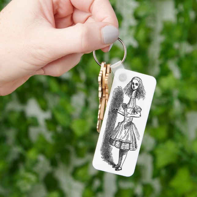 Vintage Alice Adventures in Wonderland by Tenniel Keychain (Hand)