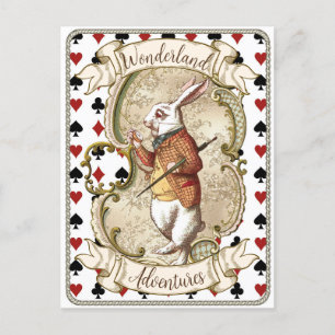 Vintage Alice au pays des merveilles Carte postale