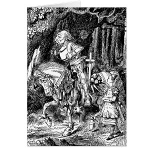 Vintage Alice au pays des merveilles Chevalier bla