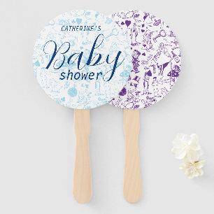 Vintage Alice in Wonderland Baby Shower Hand Fan