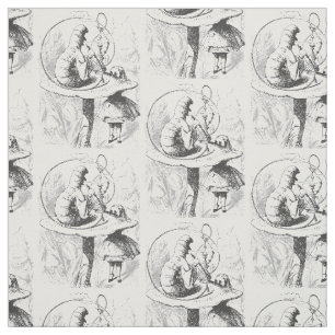 Vintage Alice in Wonderland Caterpillar Fabric