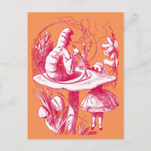 Vintage Alice in Wonderland Centipede Postcard