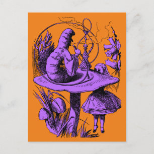 Vintage Alice in Wonderland Centipede Postcard