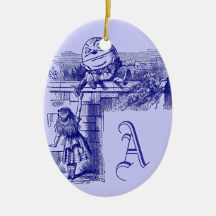 Vintage Alice in Wonderland Ceramic Ornament