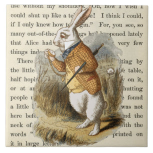 Vintage Alice in Wonderland  Ceramic Tile