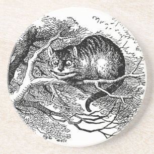 Vintage Alice in Wonderland, Cheshire Cat Coaster