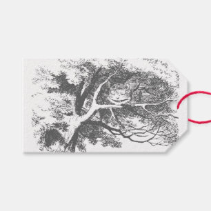 Vintage Alice in Wonderland Cheshire Cat Gift Tags